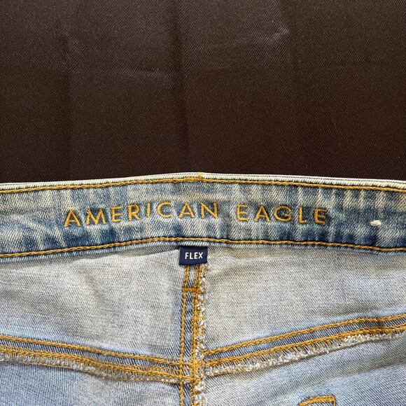 American Eagle Flex Jeans Men’s 36x30 Blue Denim Stretch Straight Fit - Picture 7 of 10
